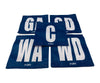 KPI Netball Bib Patch Set Navy